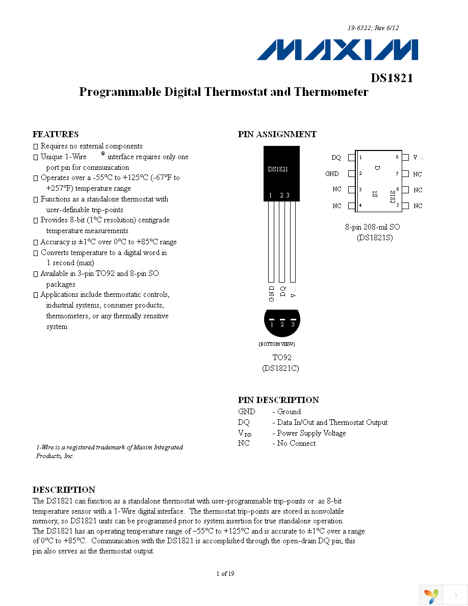 DS1821C+ Page 1