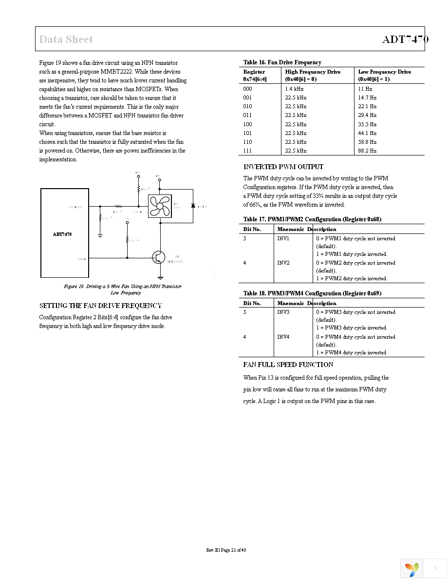 ADT7470ARQZ-REEL7 Page 21