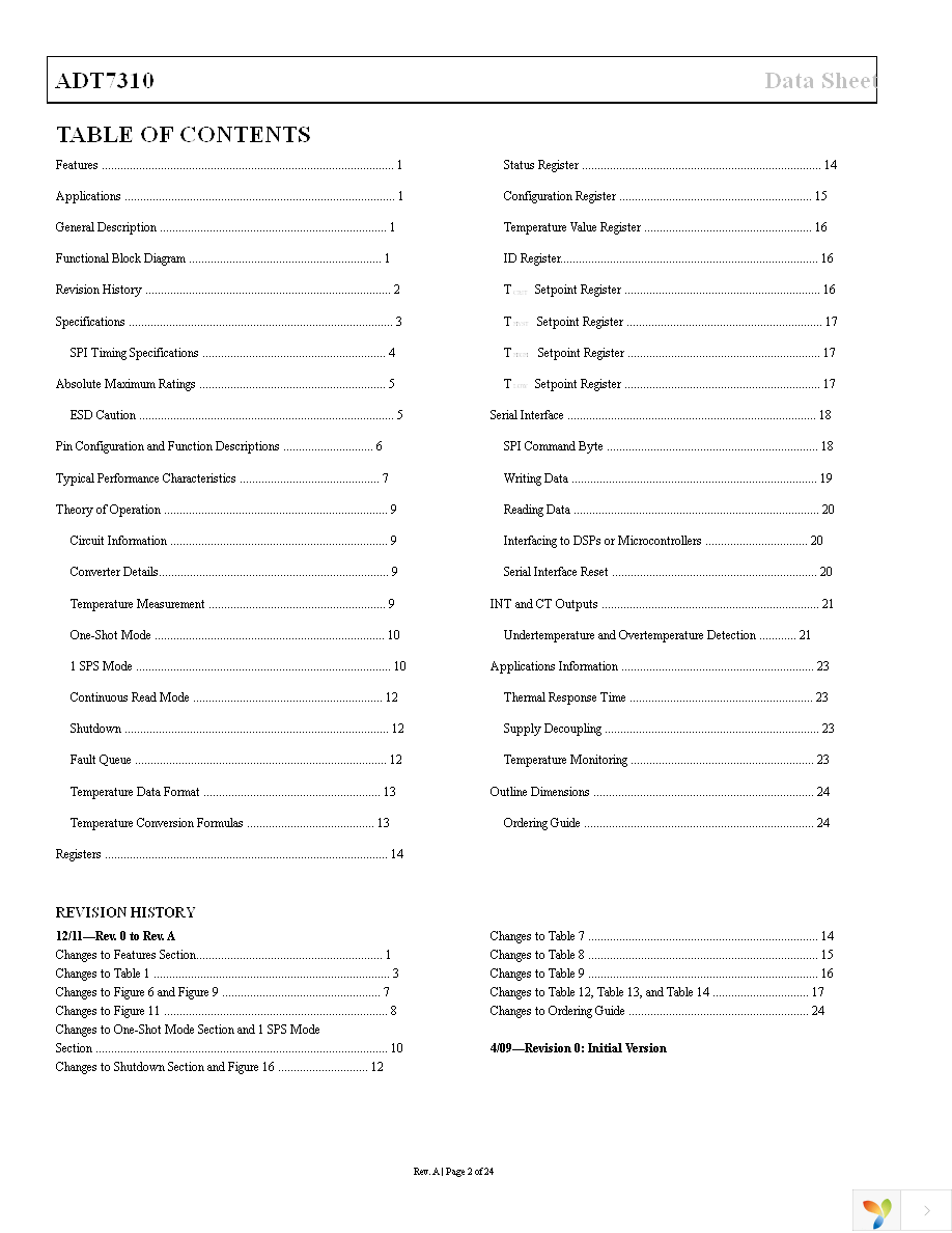 ADT7310TRZ Page 2