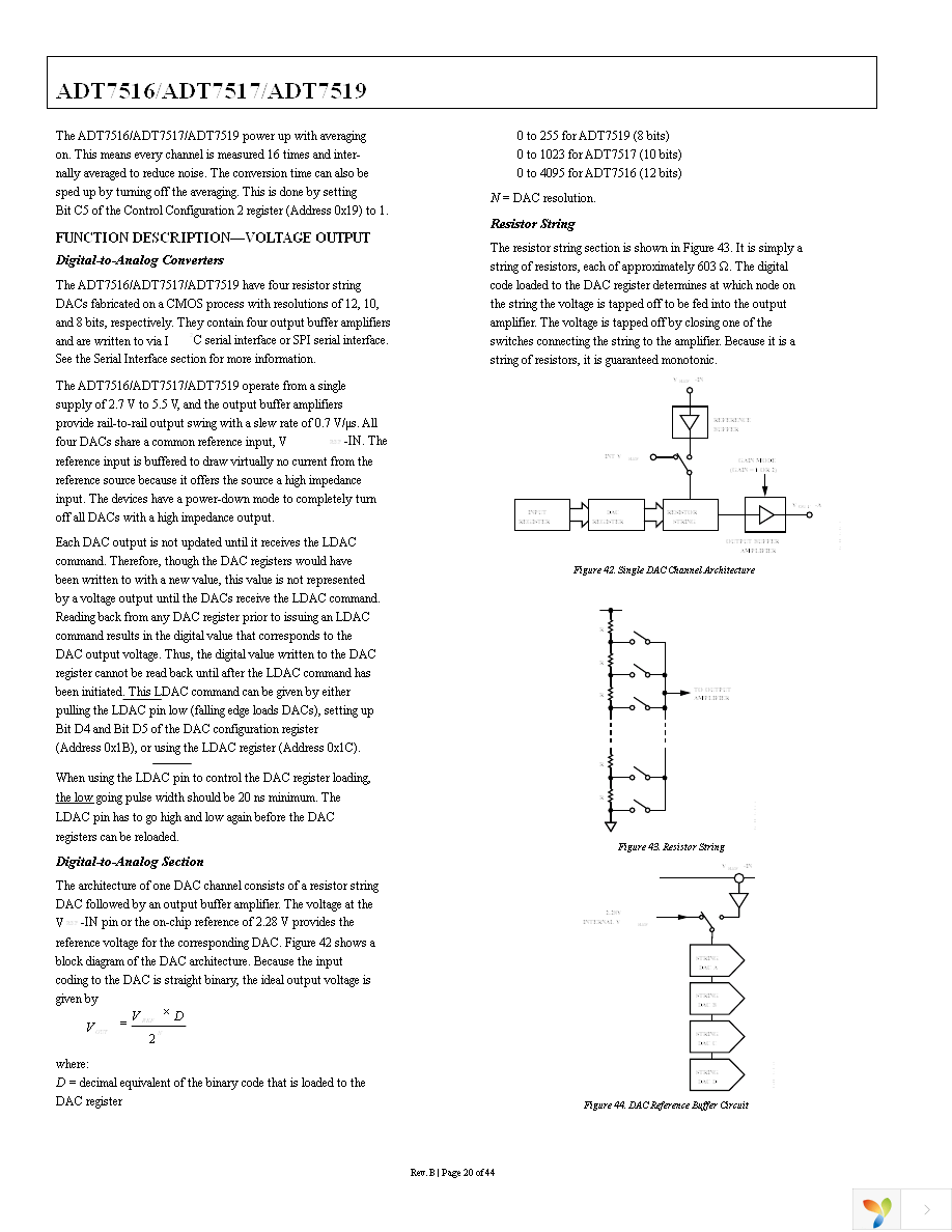 ADT7516ARQZ Page 20