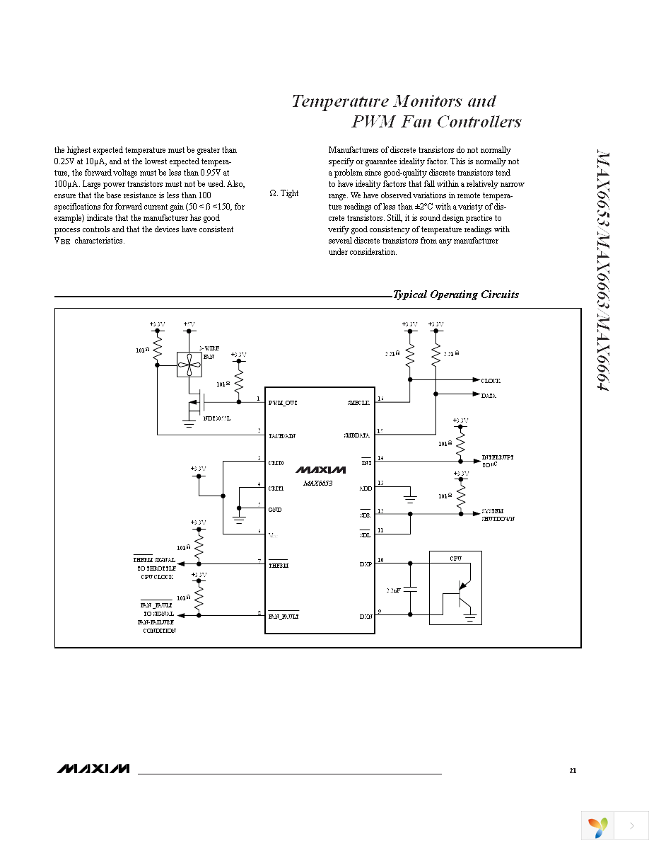 MAX6653AEE+ Page 21