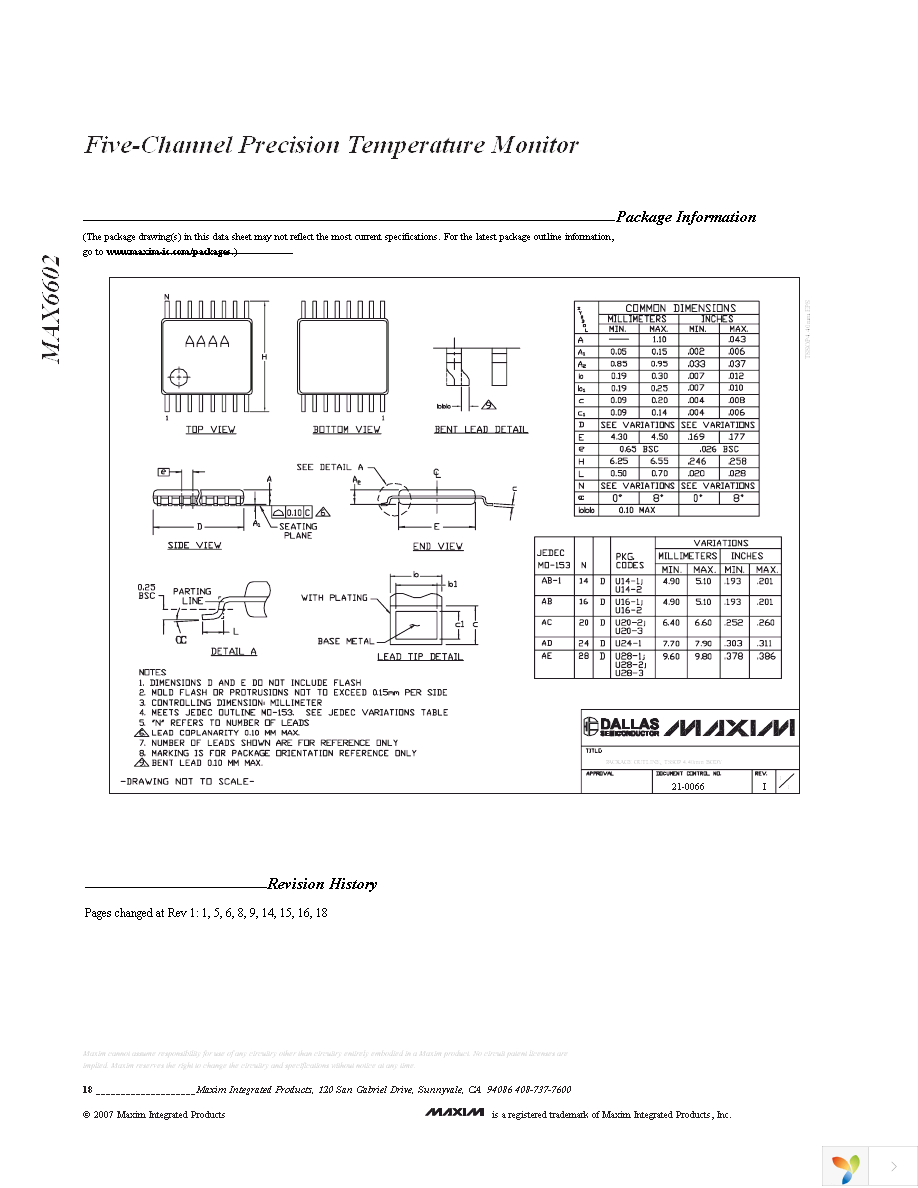 MAX6602UE9A+ Page 18