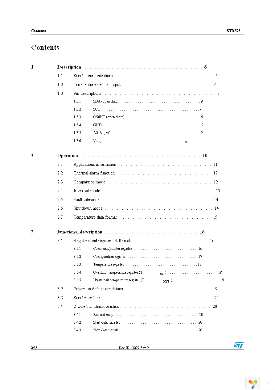 STDS75DS2F Page 2