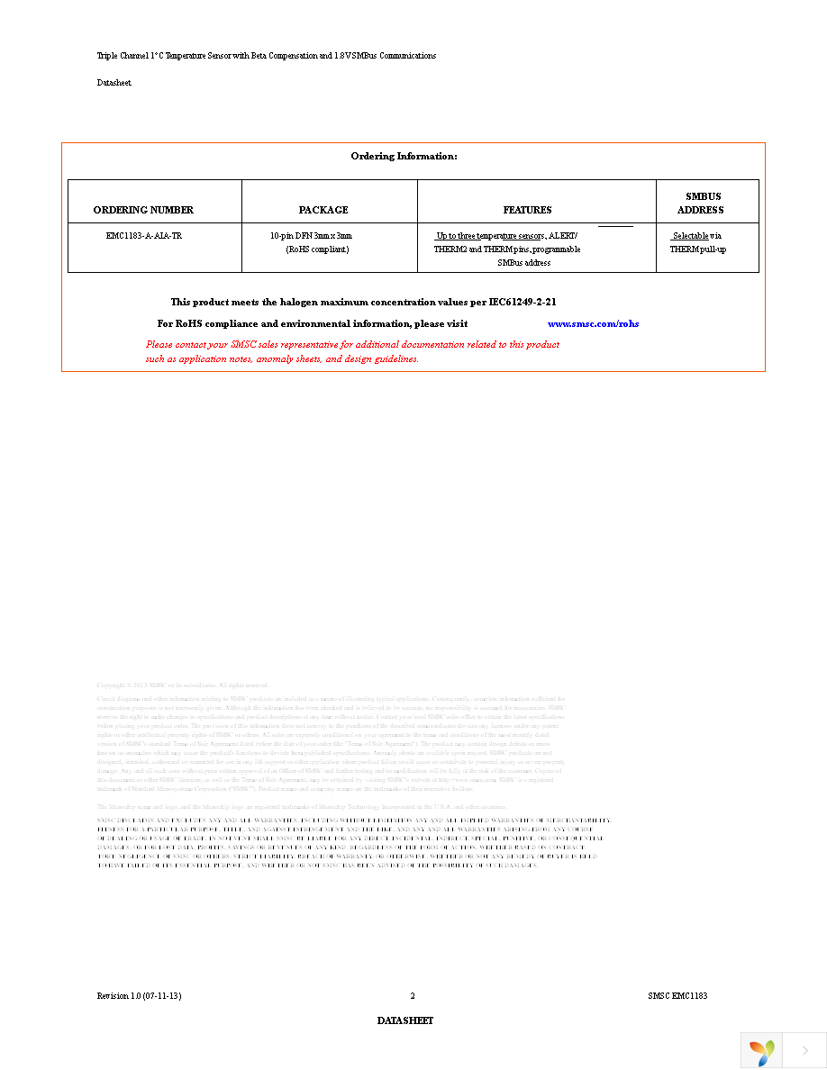 EMC1183-A-AIA-TR Page 2