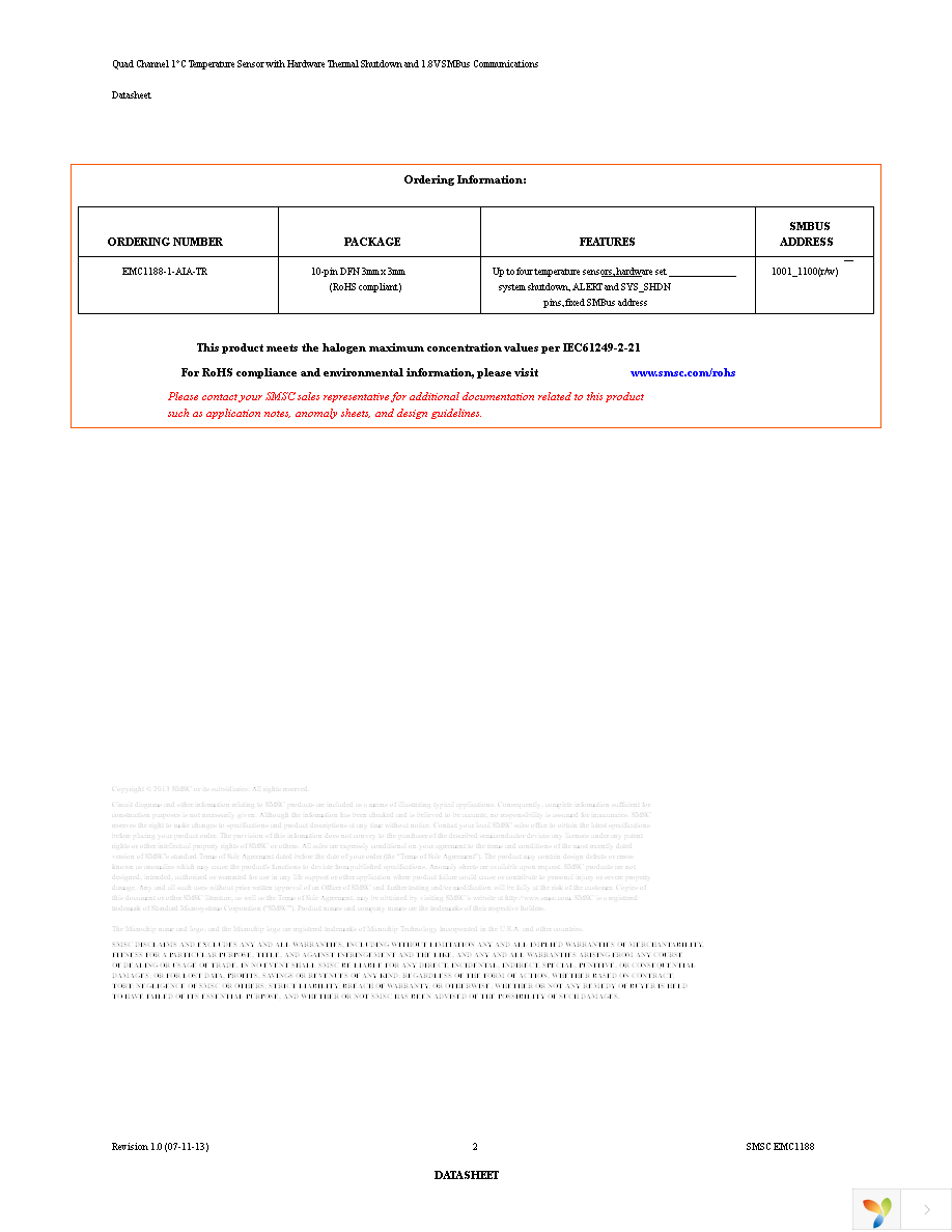 EMC1188-1-AIA-TR Page 2