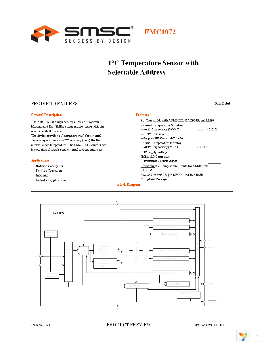 EMC1072-A-ACZL-TR Page 1