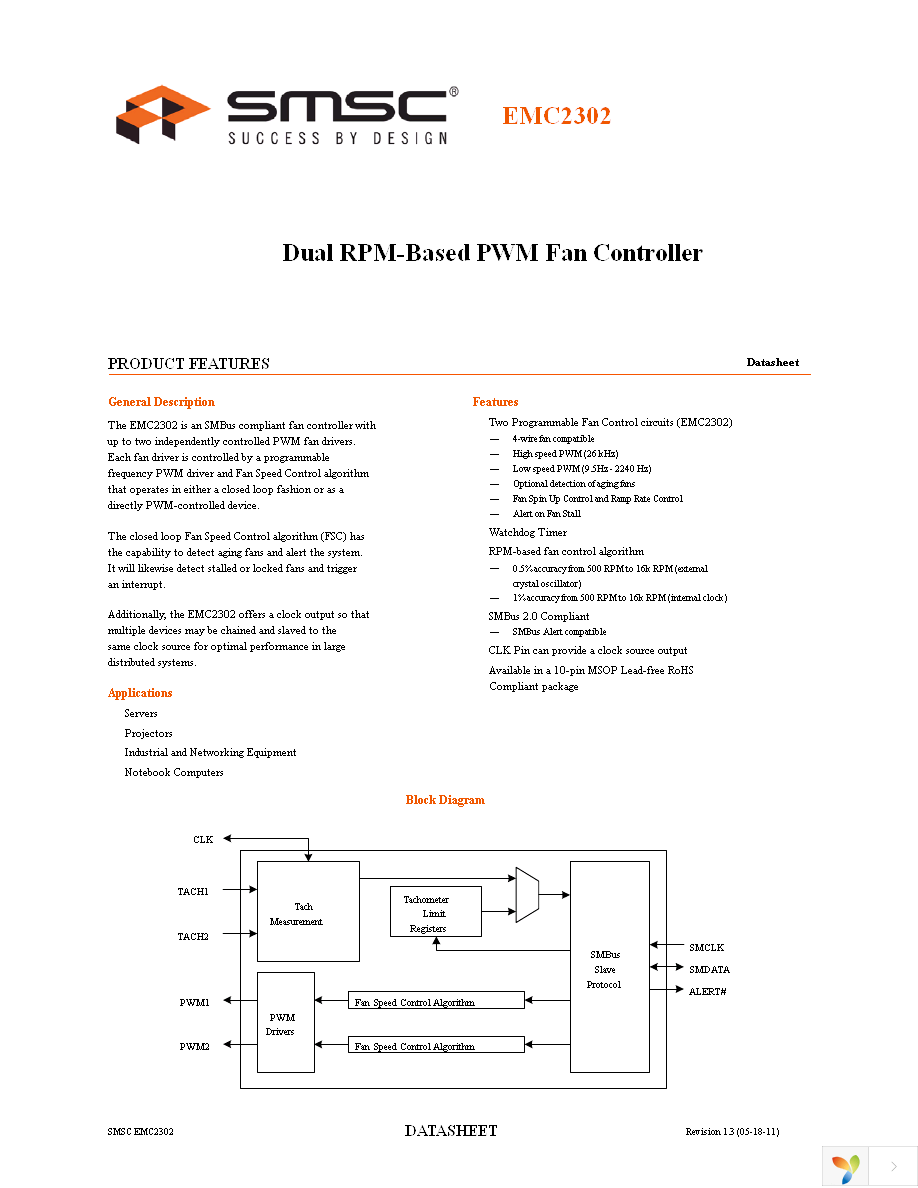 EMC2302-2-AIZL-TR Page 1