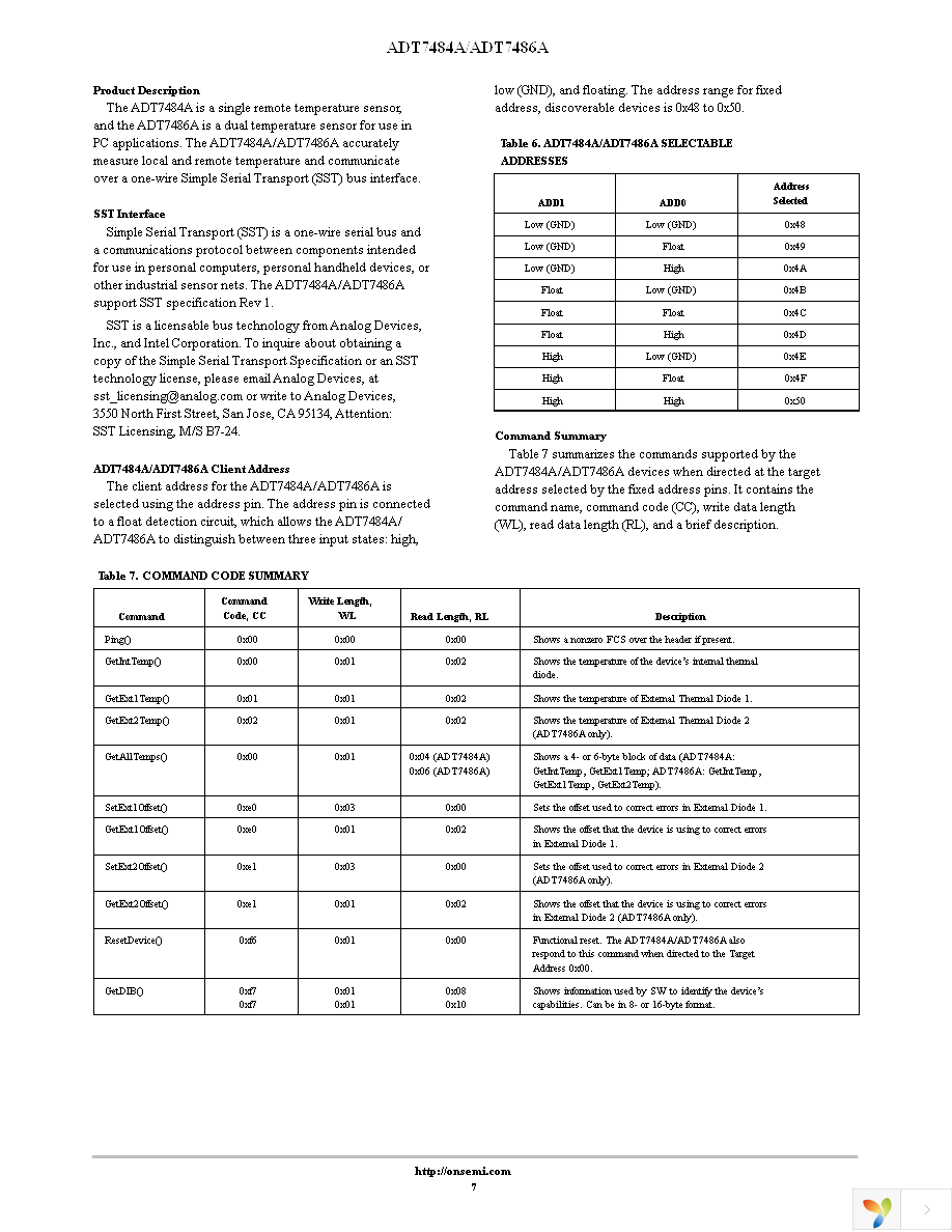 ADT7484AARMZ-RL Page 7