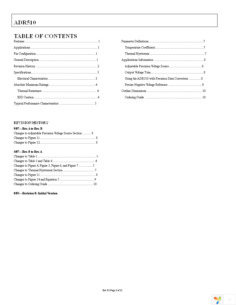 ADR510ARTZ-REEL7 Page 2