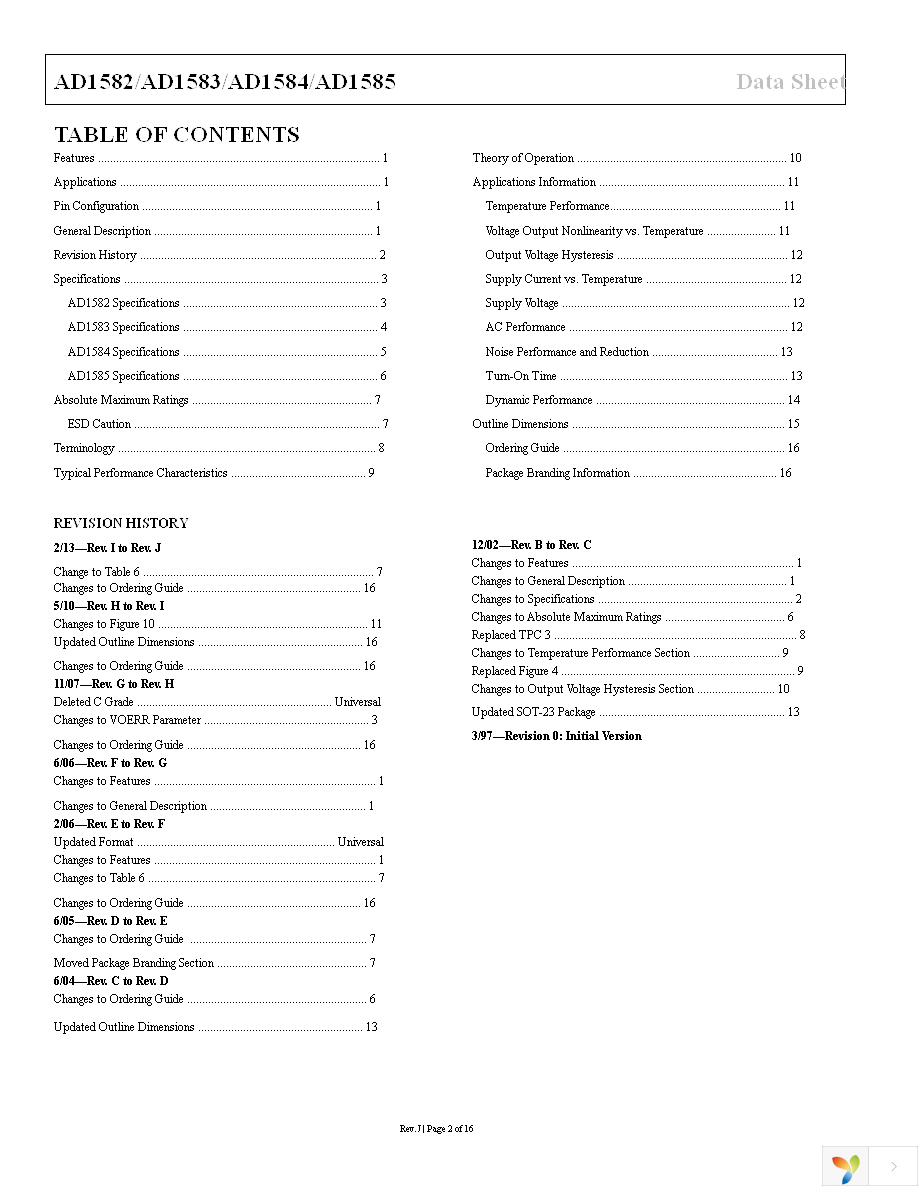 AD1583ARTZ-REEL7 Page 2