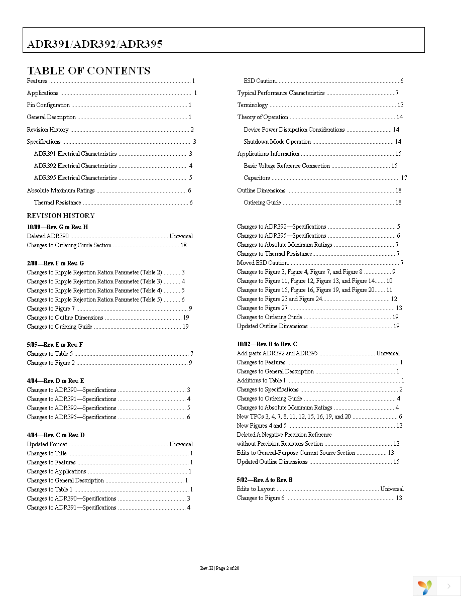 ADR391AUJZ-REEL7 Page 2