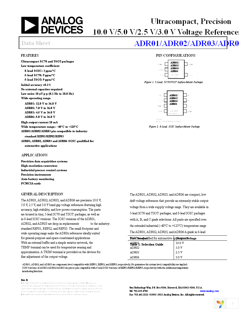 ADR03AUJZ-REEL7 Page 1