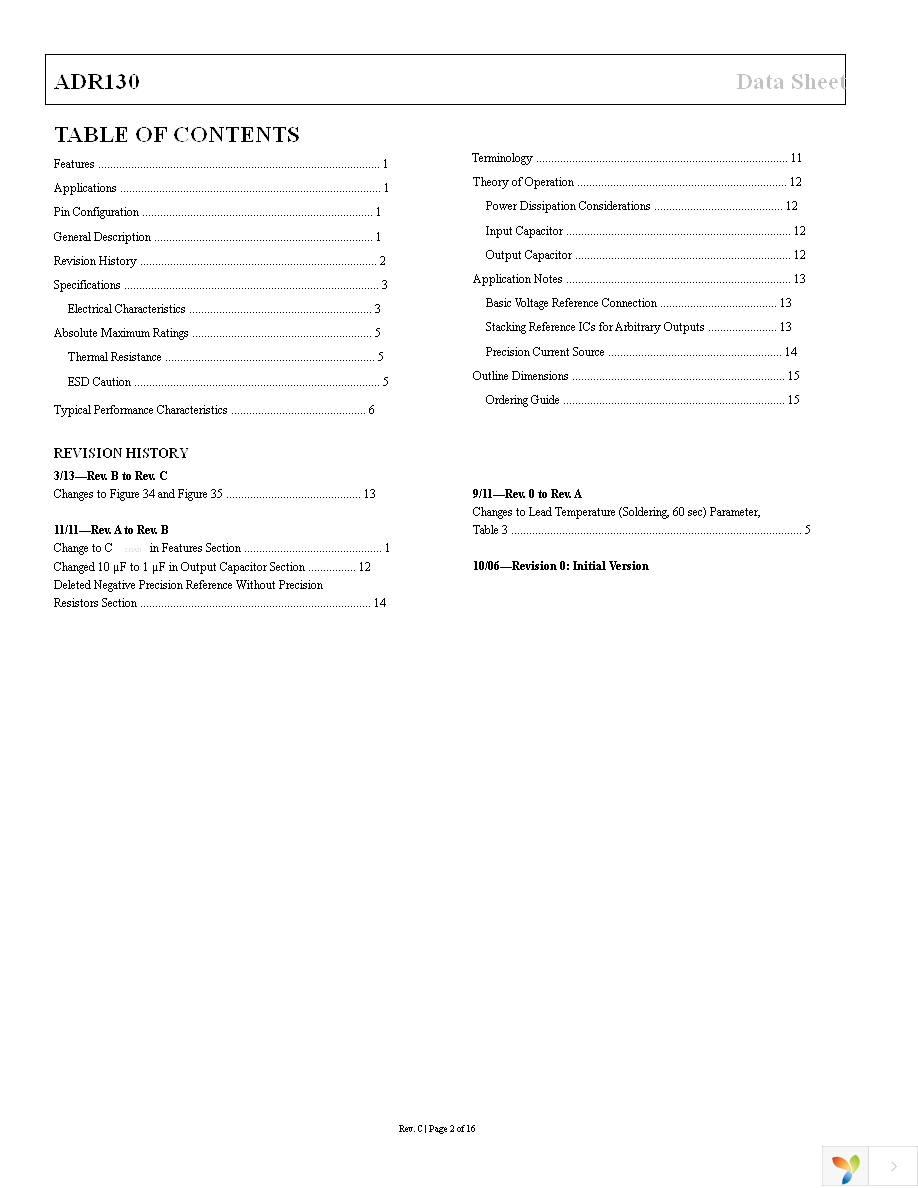 ADR130AUJZ-REEL7 Page 2