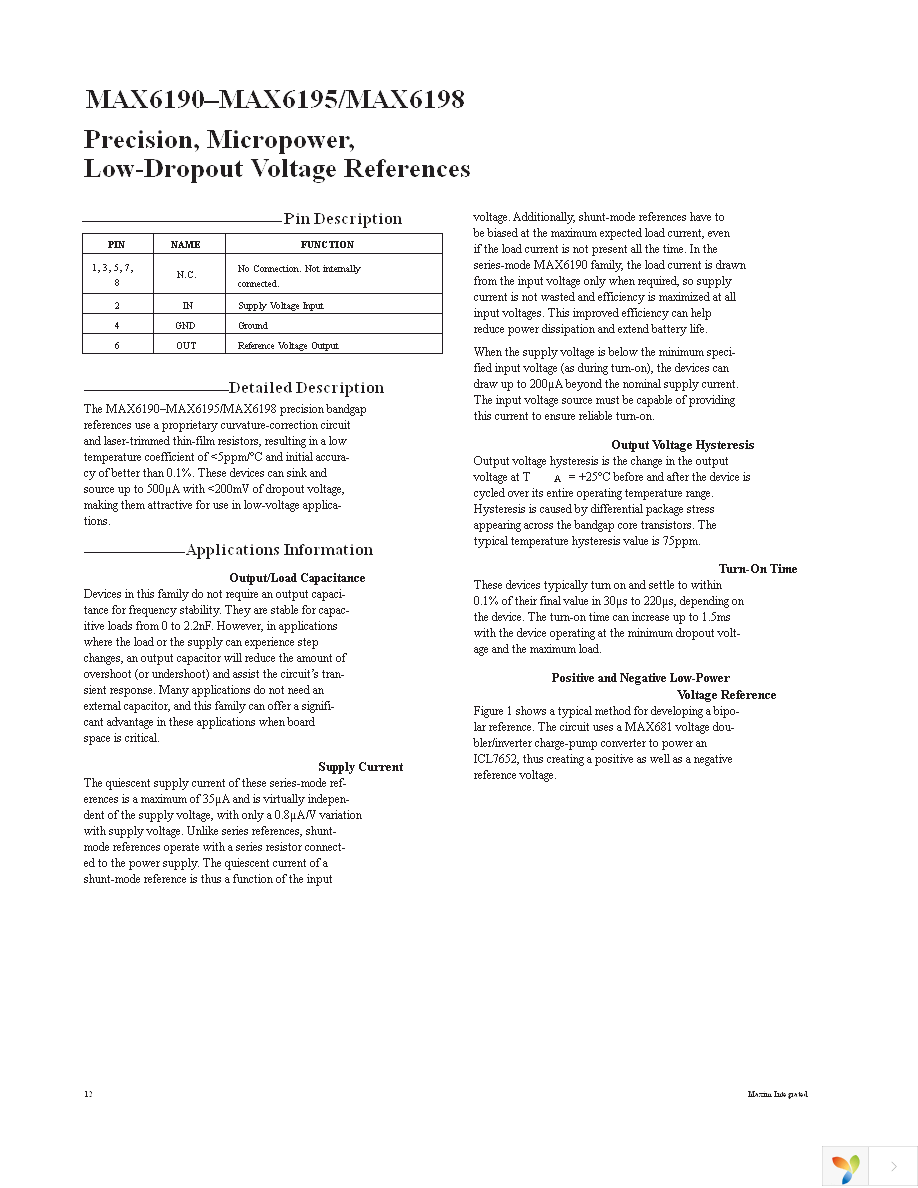 MAX6192BESA+ Page 12