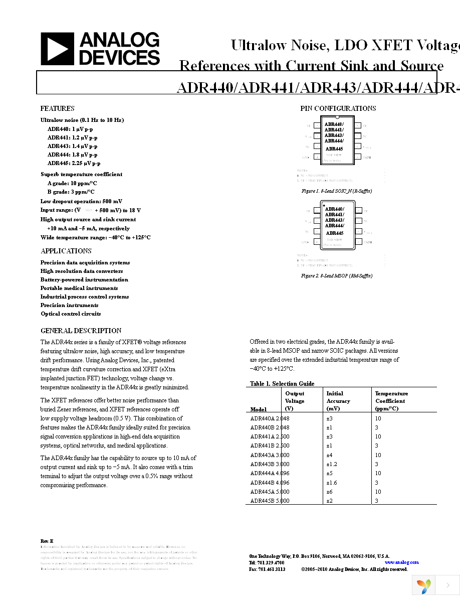 ADR441ARMZ-REEL7 Page 1