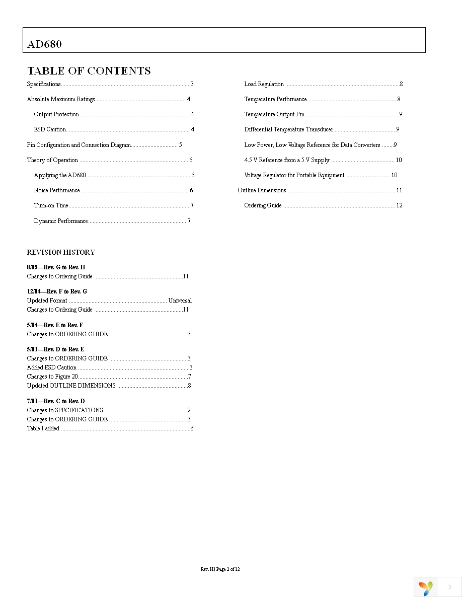 AD680ARZ-REEL7 Page 2