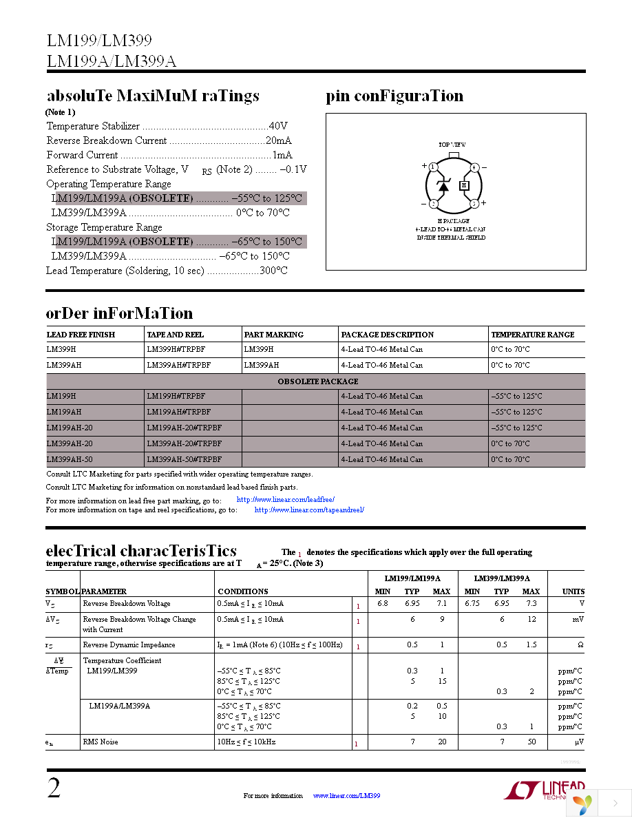 LM399AH Page 2