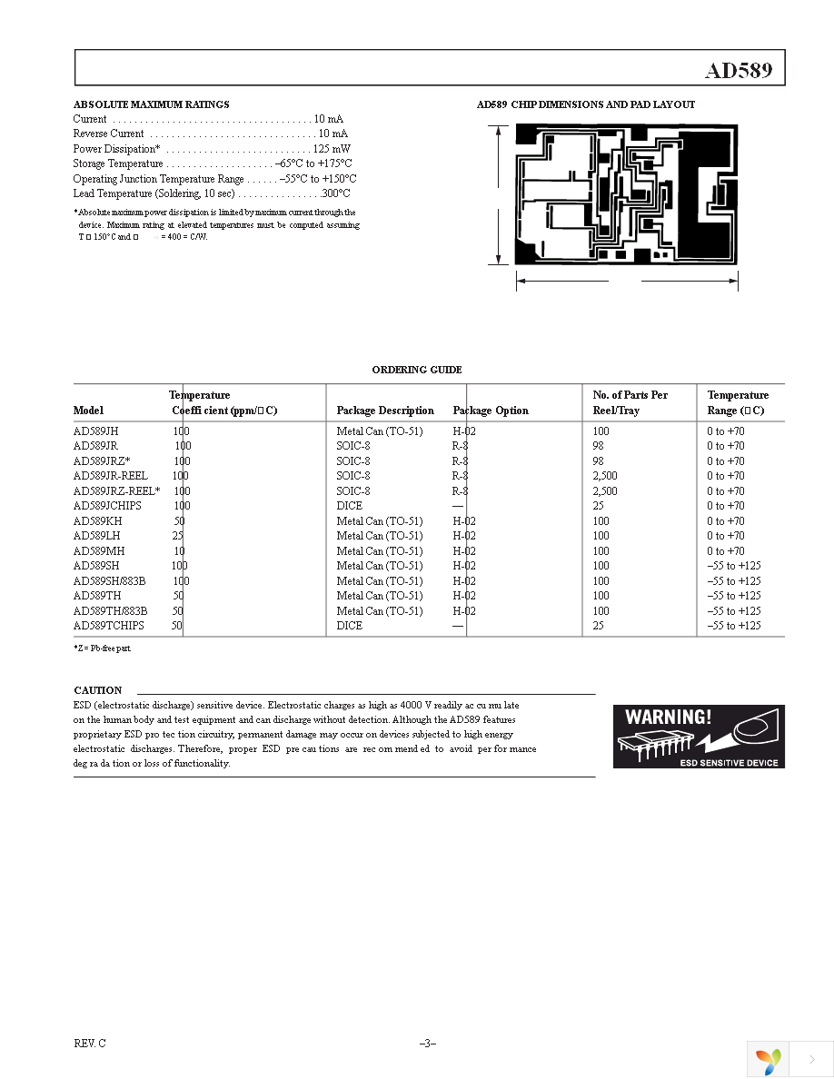 AD589KH Page 3