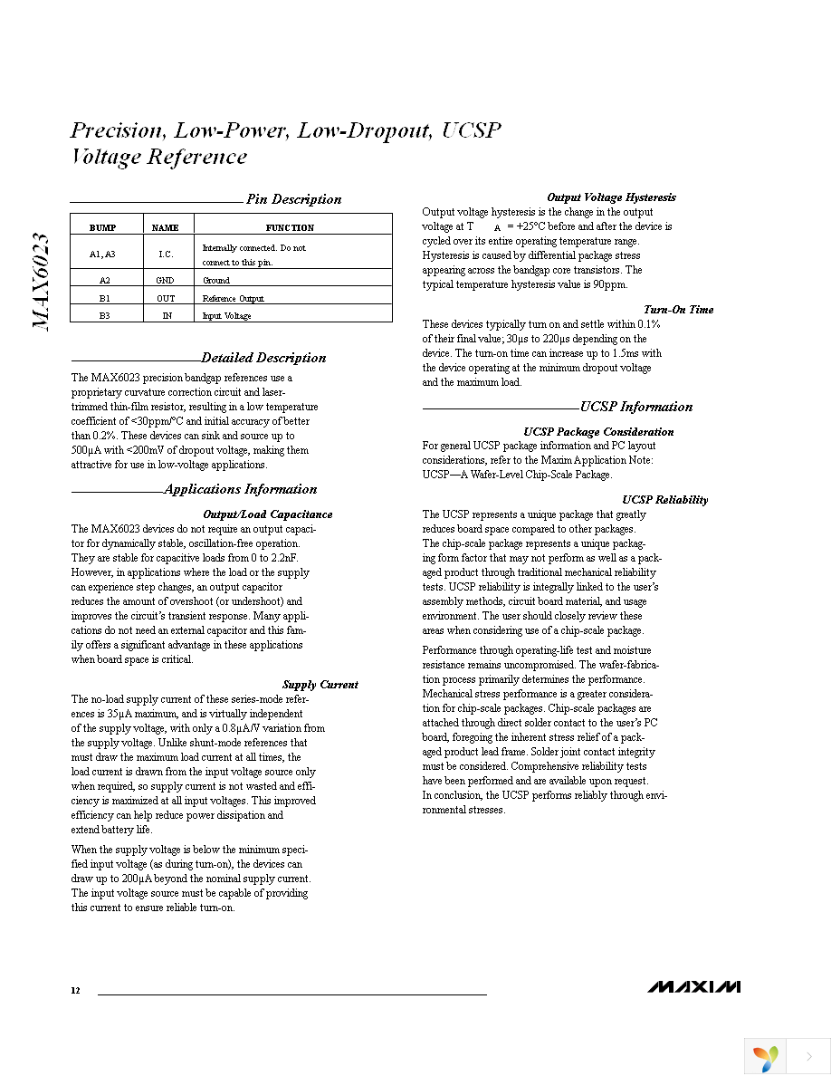 MAX6023EBT25+T Page 12