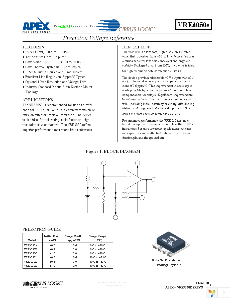 VRE3050JS Page 1