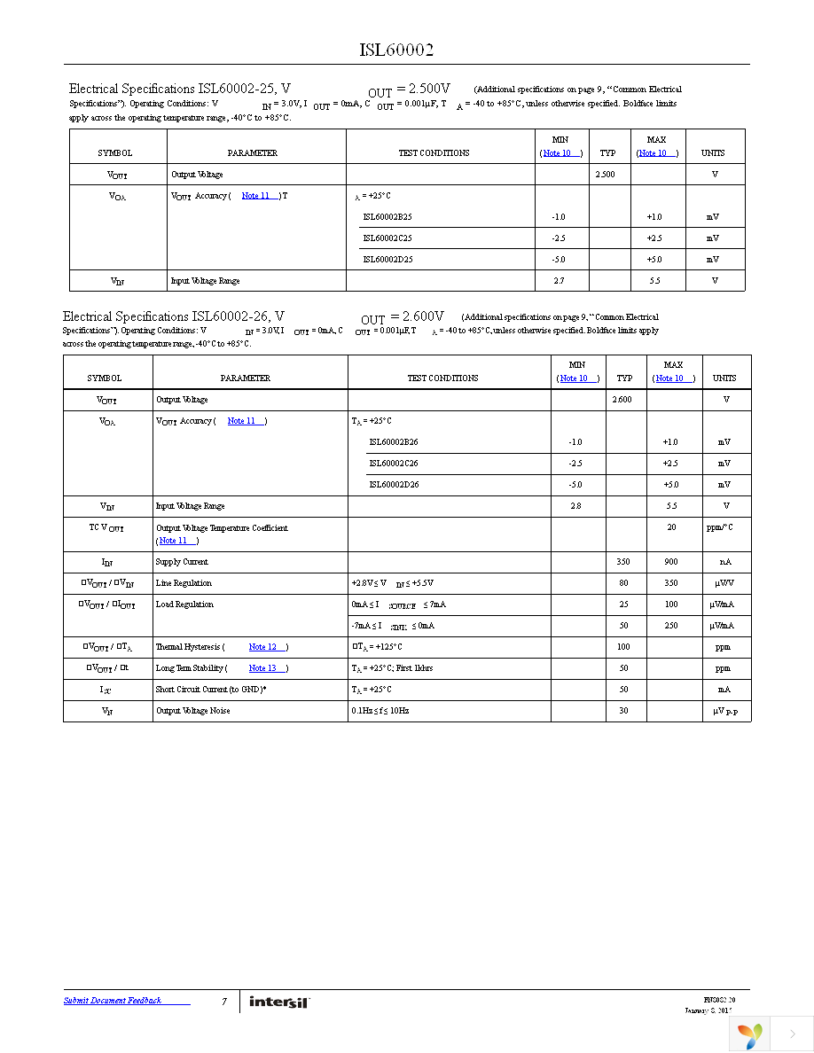 ISL60002DIH325Z-TK Page 7