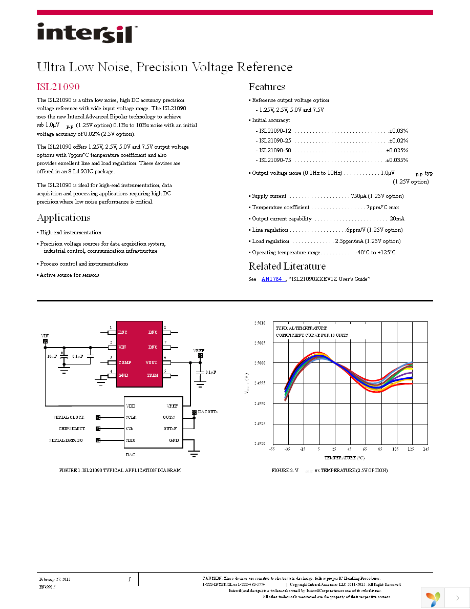 ISL21090BFB825Z-TK Page 1