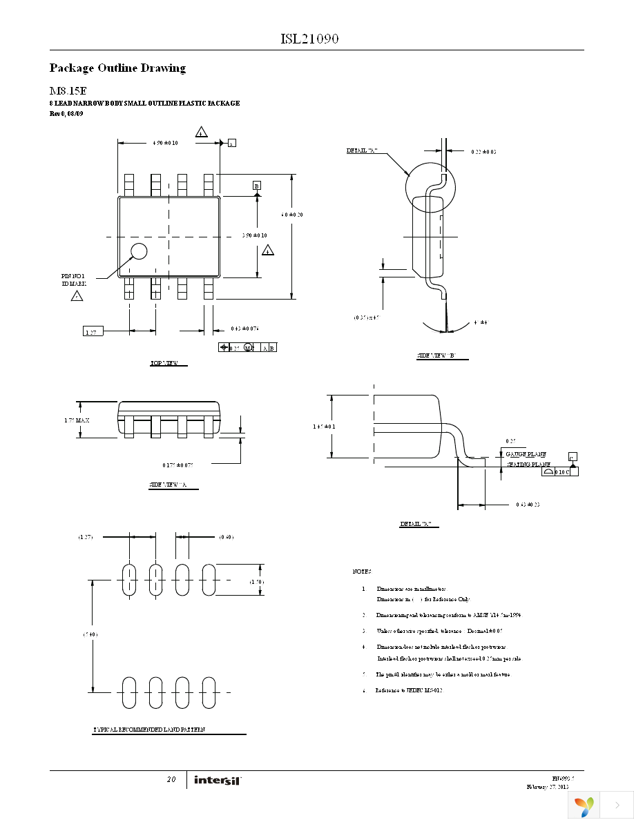 ISL21090BFB825Z-TK Page 20