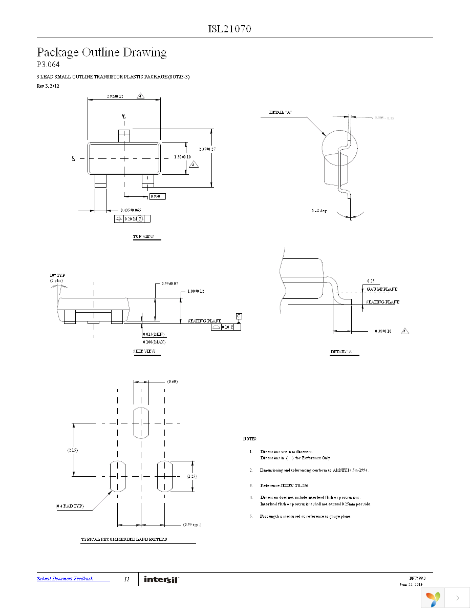 ISL21070DIH306Z-TK Page 11