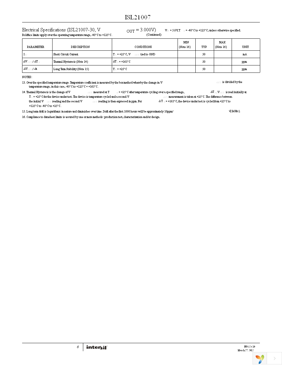 ISL21007DFB812Z-TK Page 6