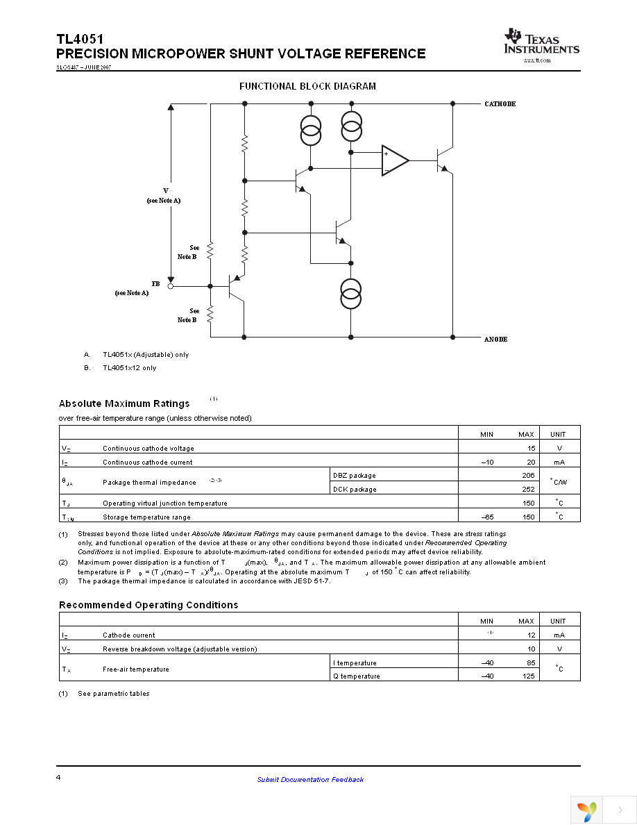 TL4051CIDBZR Page 4