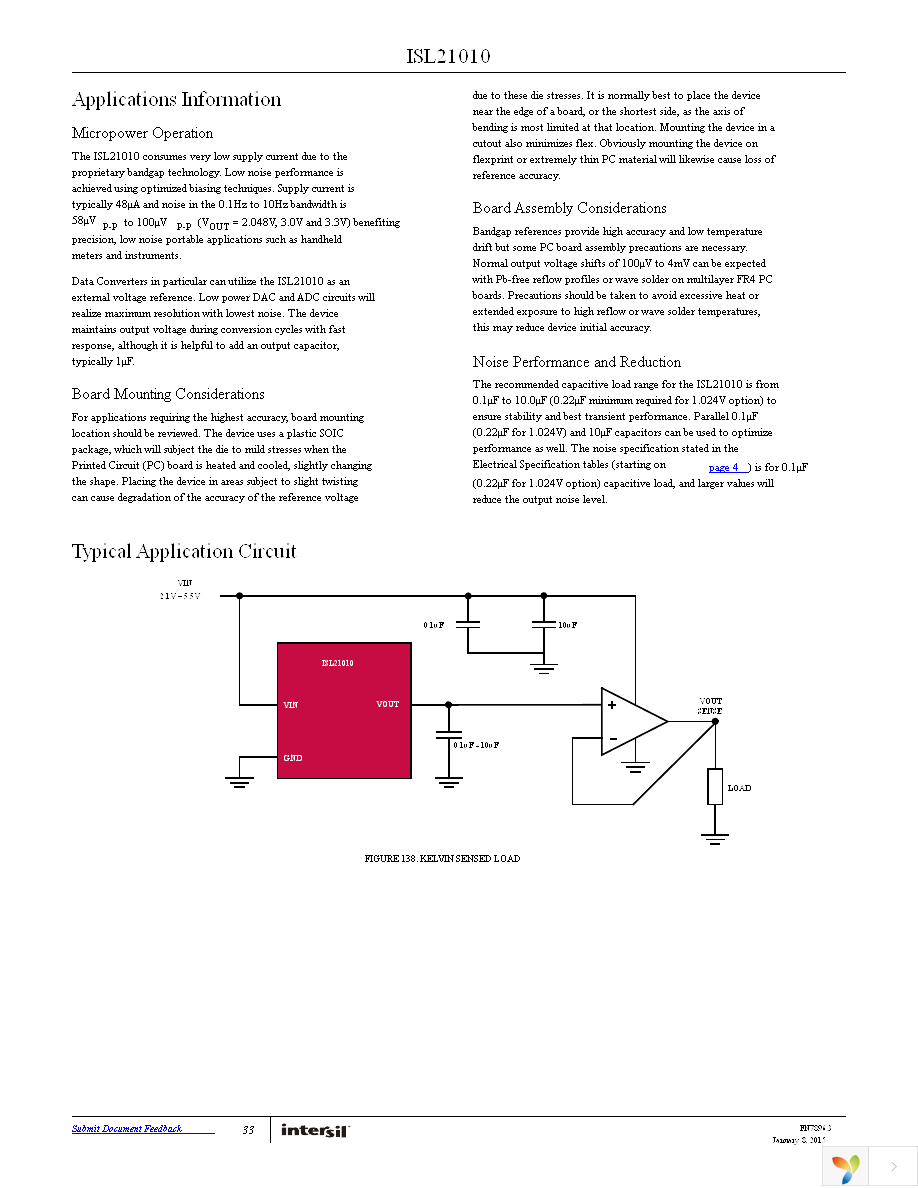 ISL21010CFH315Z-TK Page 33