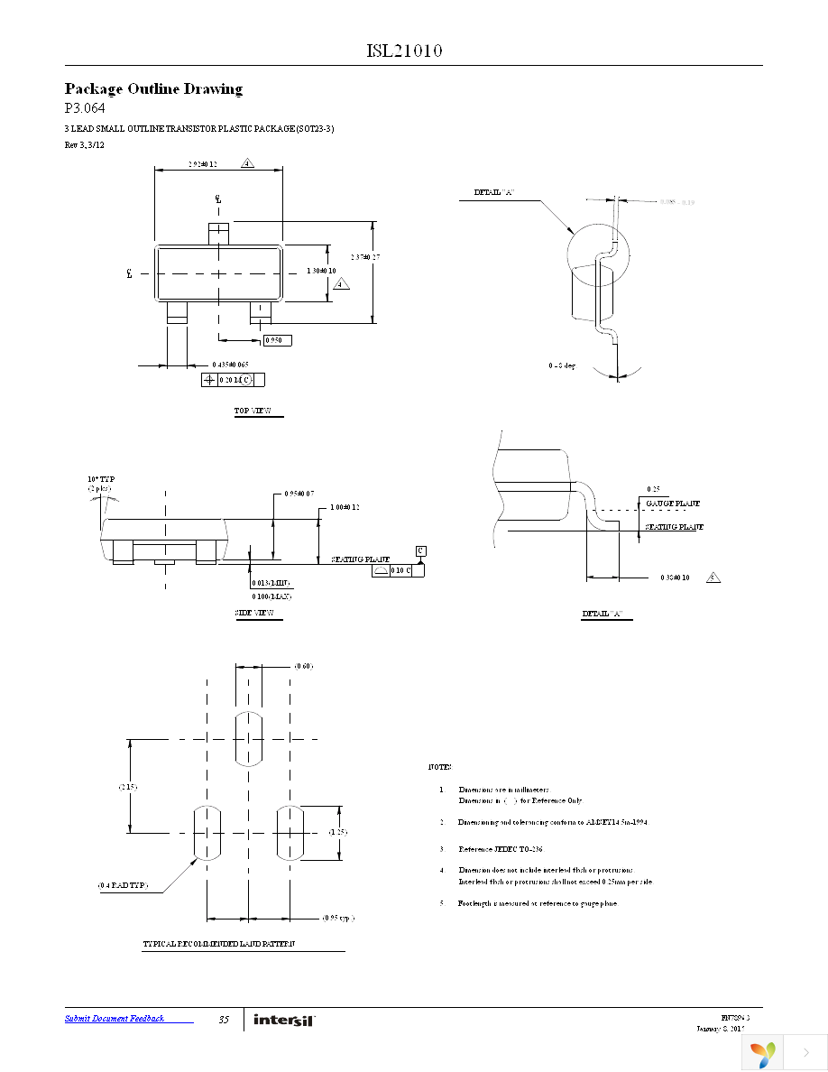 ISL21010CFH315Z-TK Page 35