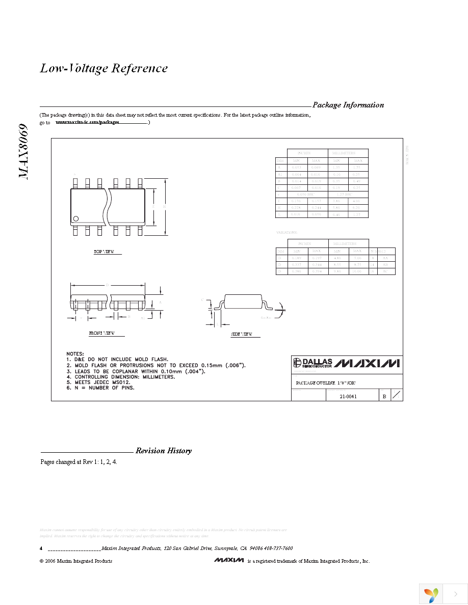 MAX8069ESA+ Page 4