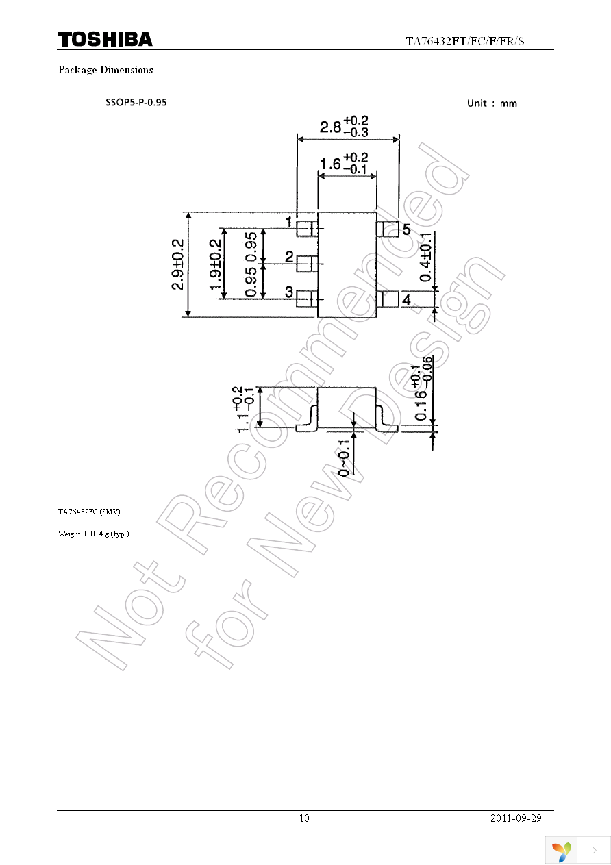 TA76432FC(TE85L,F) Page 10