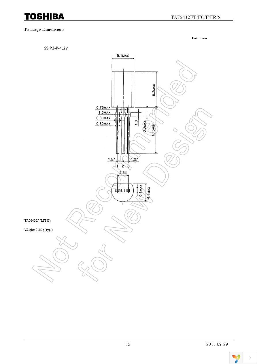 TA76432FC(TE85L,F) Page 12