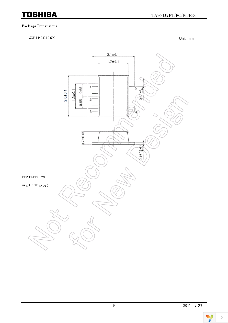 TA76432FC(TE85L,F) Page 9