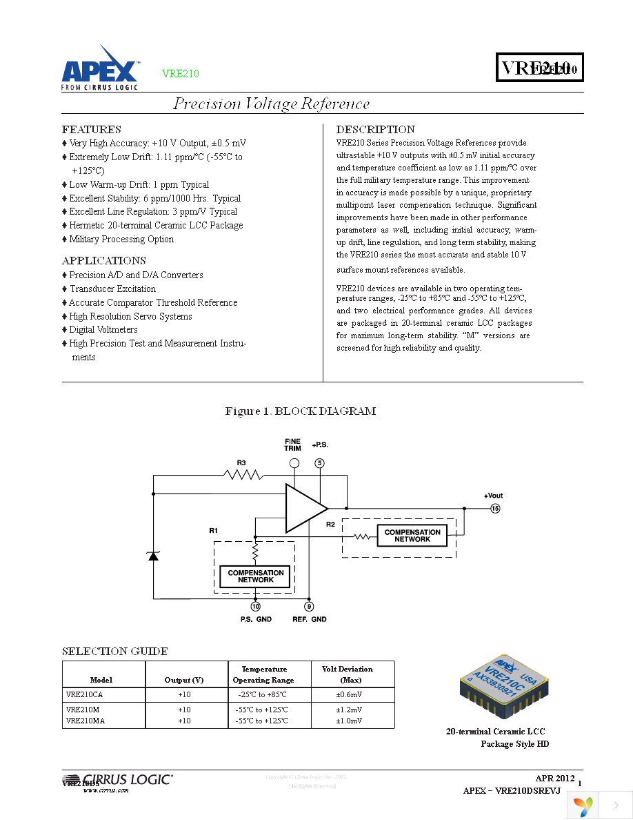 VRE210CA Page 1