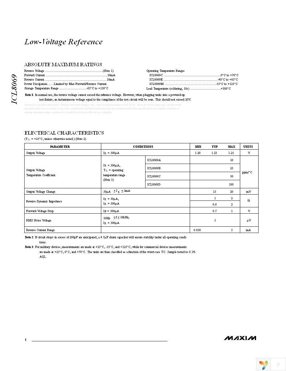 ICL8069CCZQ Page 3