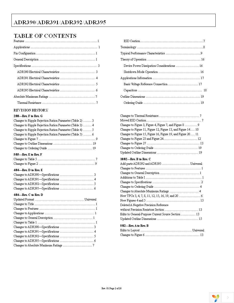 ADR390AUJZ-REEL7 Page 2