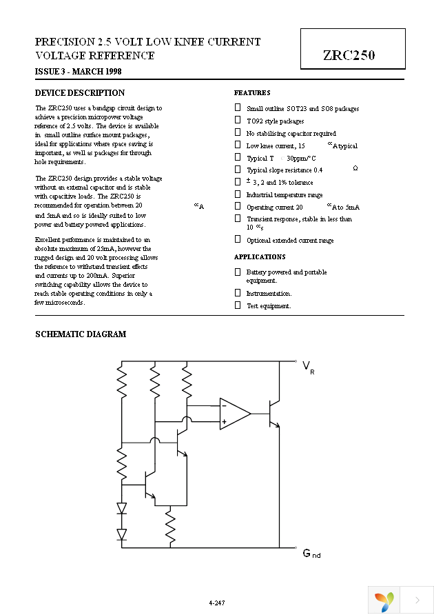 ZRC250N803TA Page 1