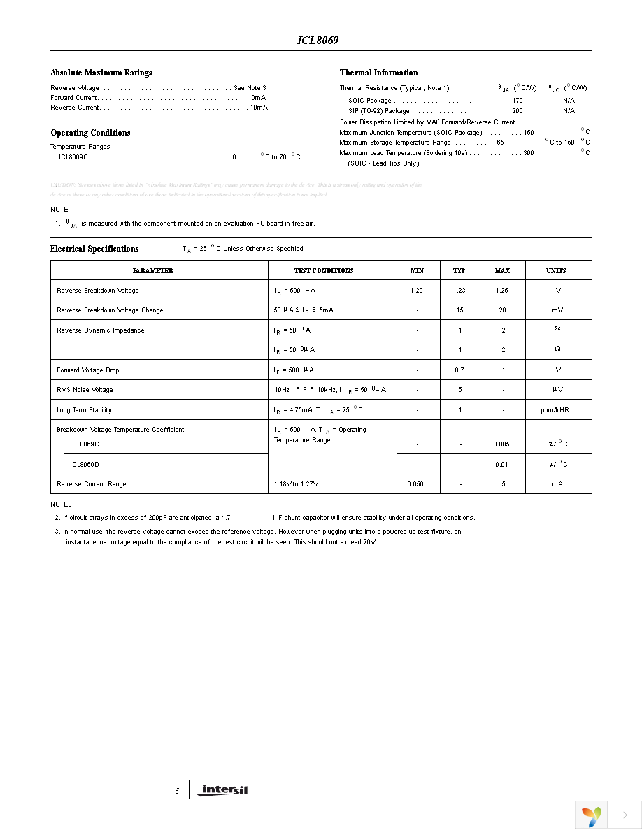 ICL8069CCZR Page 3