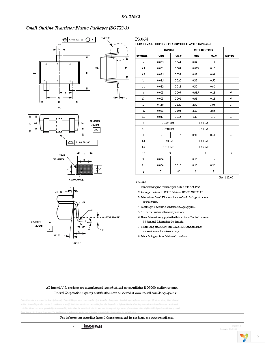 ISL21032BPH306Z-TK Page 7