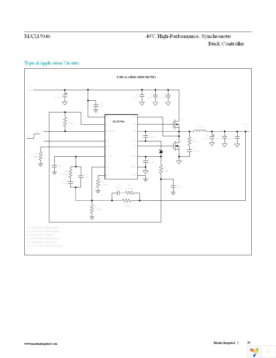 MAX15046BAEE+ Page 20