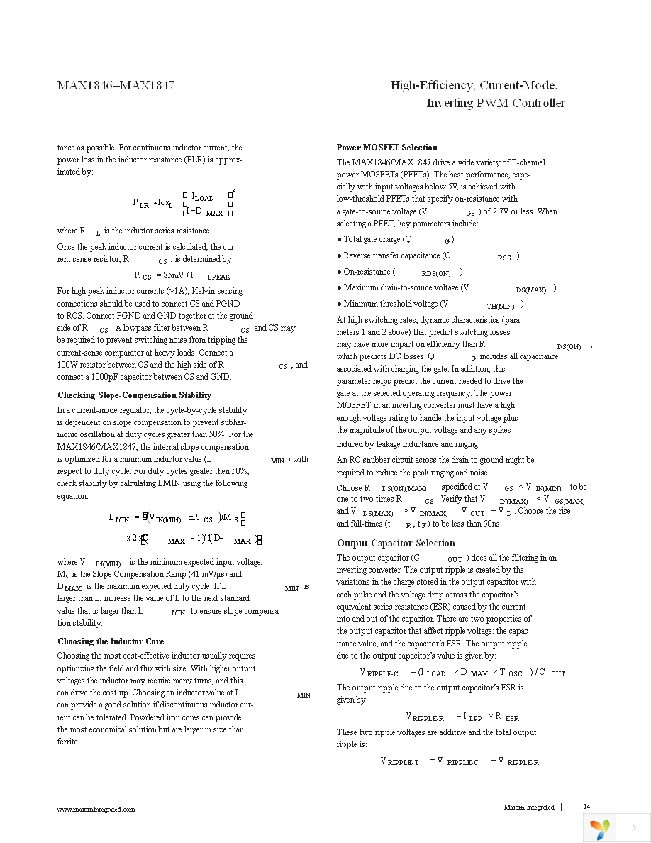 MAX1847EEE+ Page 14