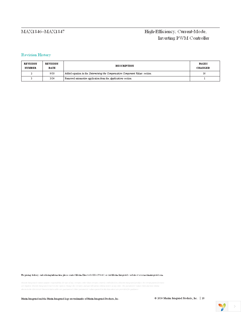 MAX1847EEE+ Page 20