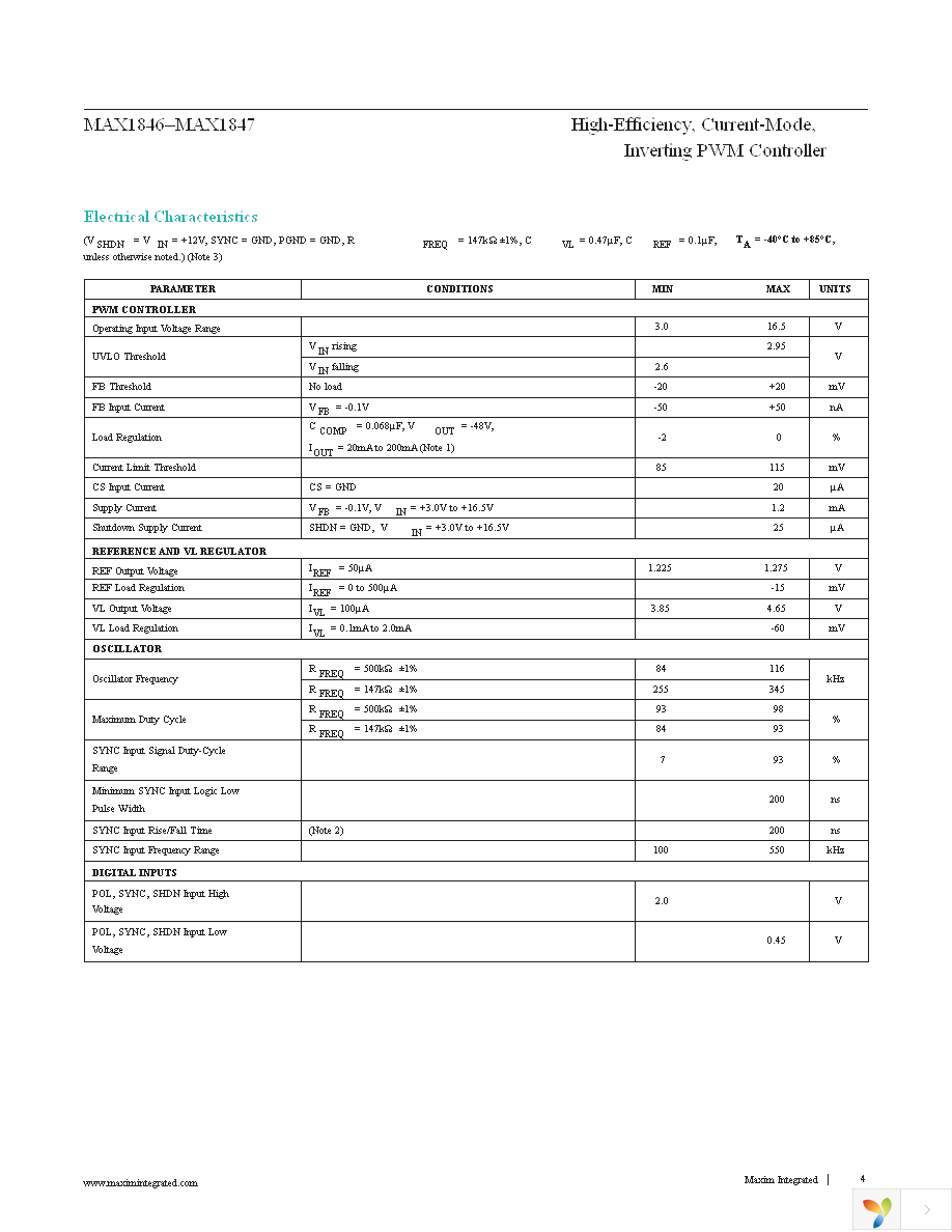 MAX1847EEE+ Page 4