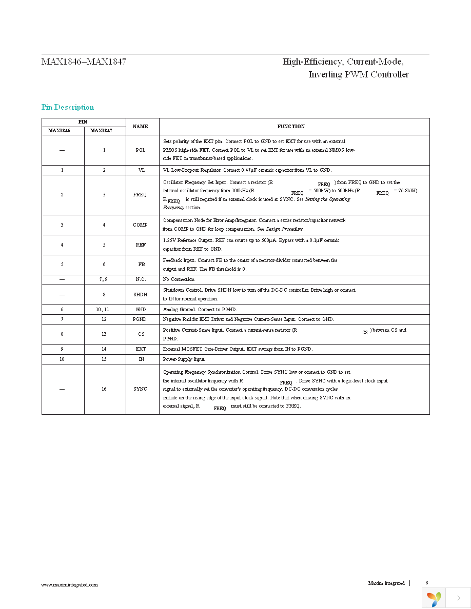 MAX1847EEE+ Page 8
