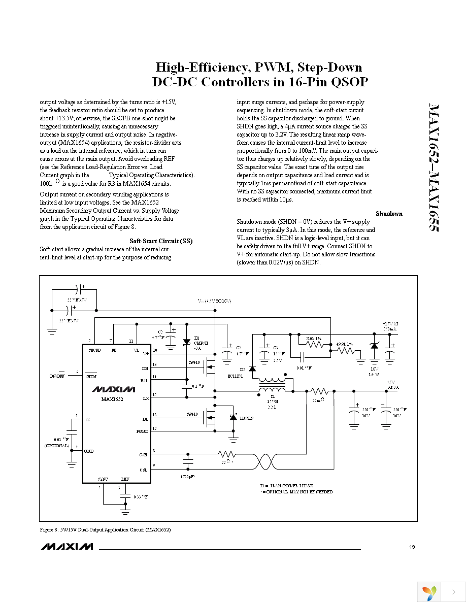 MAX1653EEE+ Page 19