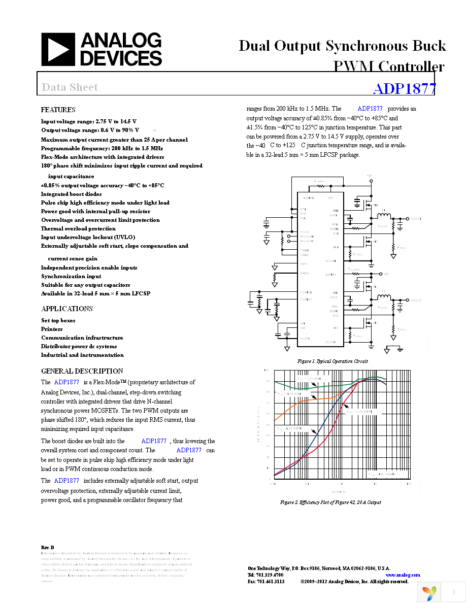 ADP1877ACPZ-R7 Page 1