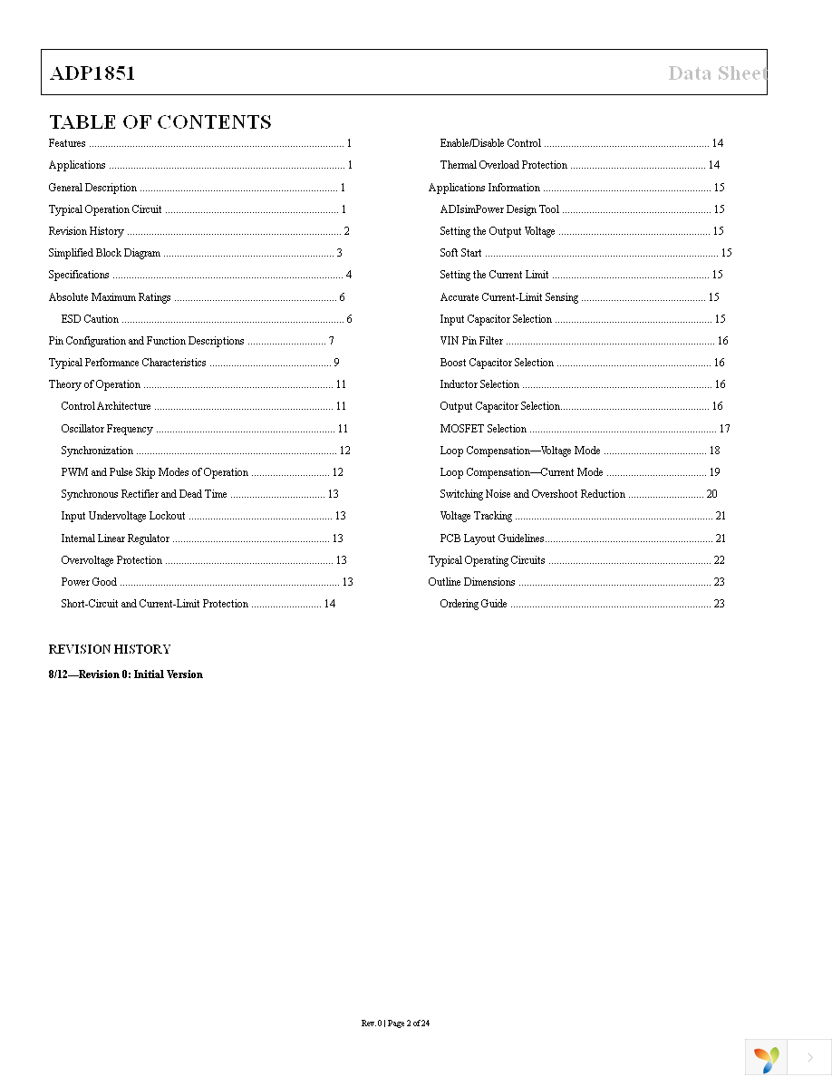 ADP1851ACPZ-R7 Page 2